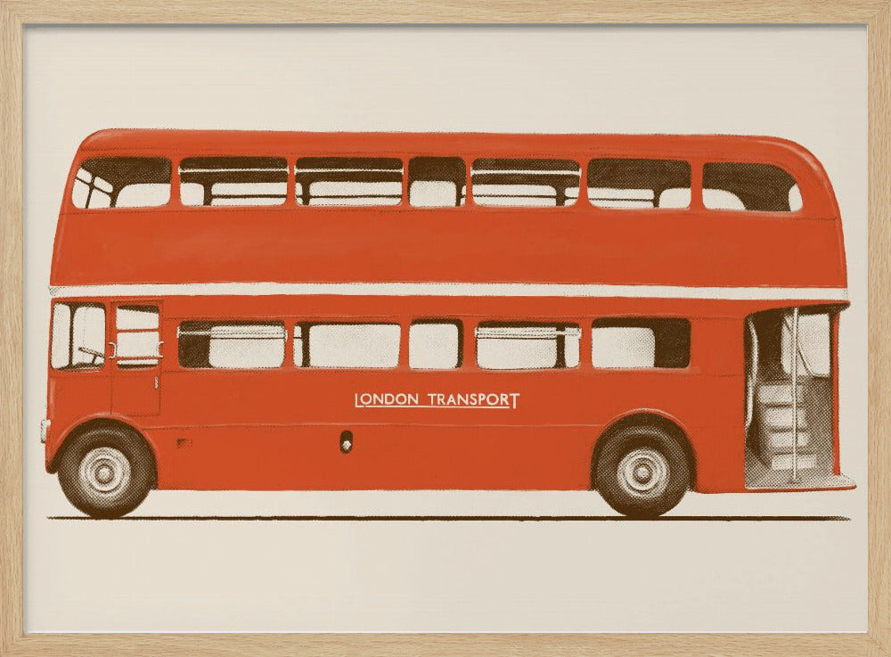 Roter englischer Bus | Poster