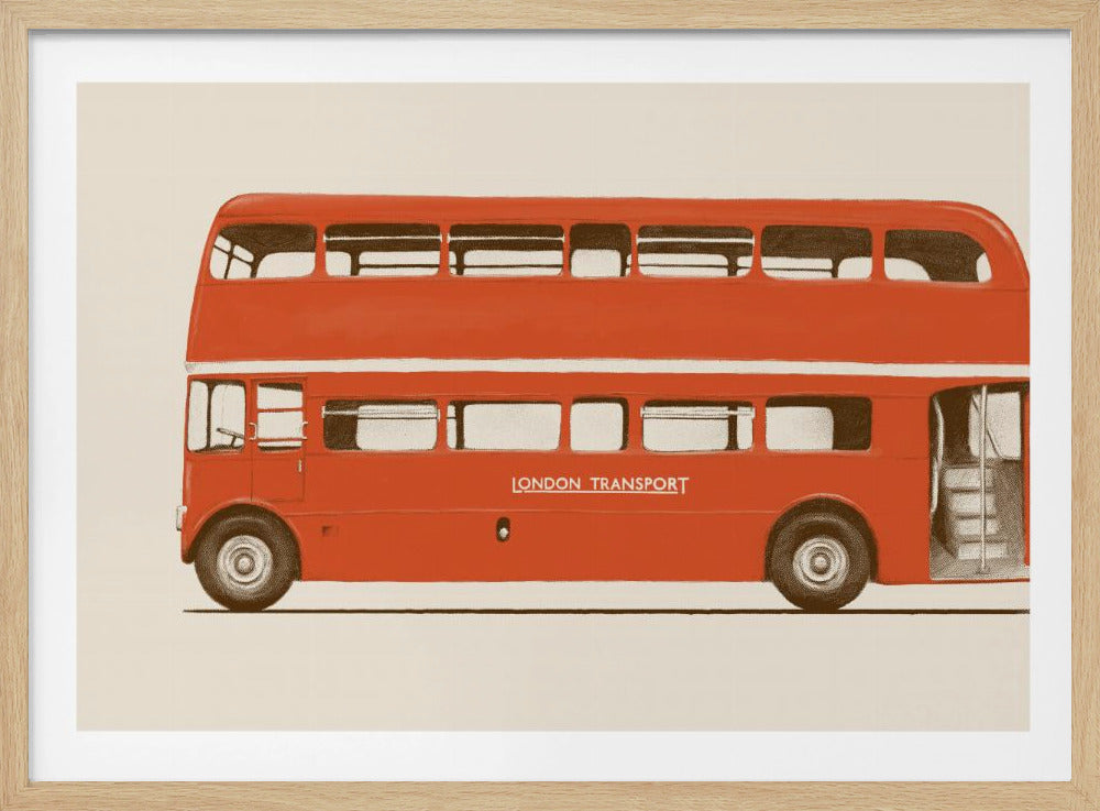 Roter englischer Bus | Poster