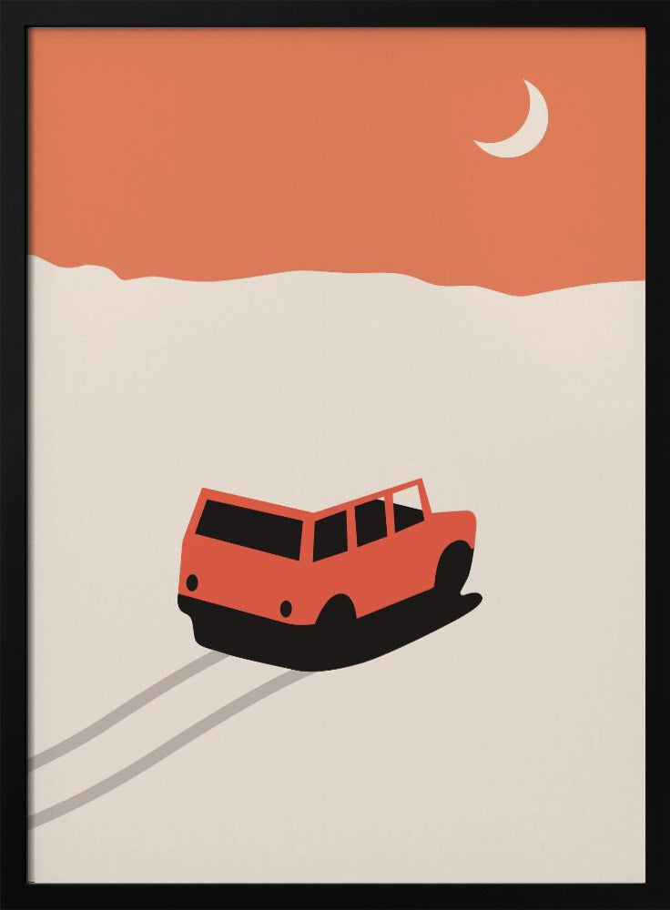 Auto in der Wüste | Poster
