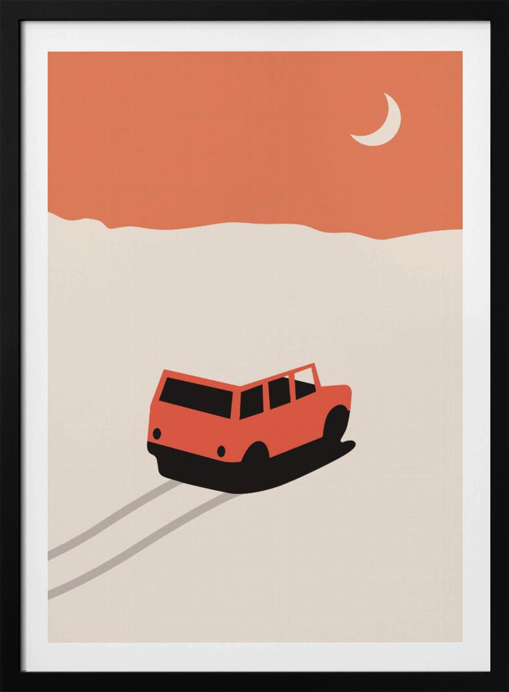 Auto in der Wüste | Poster