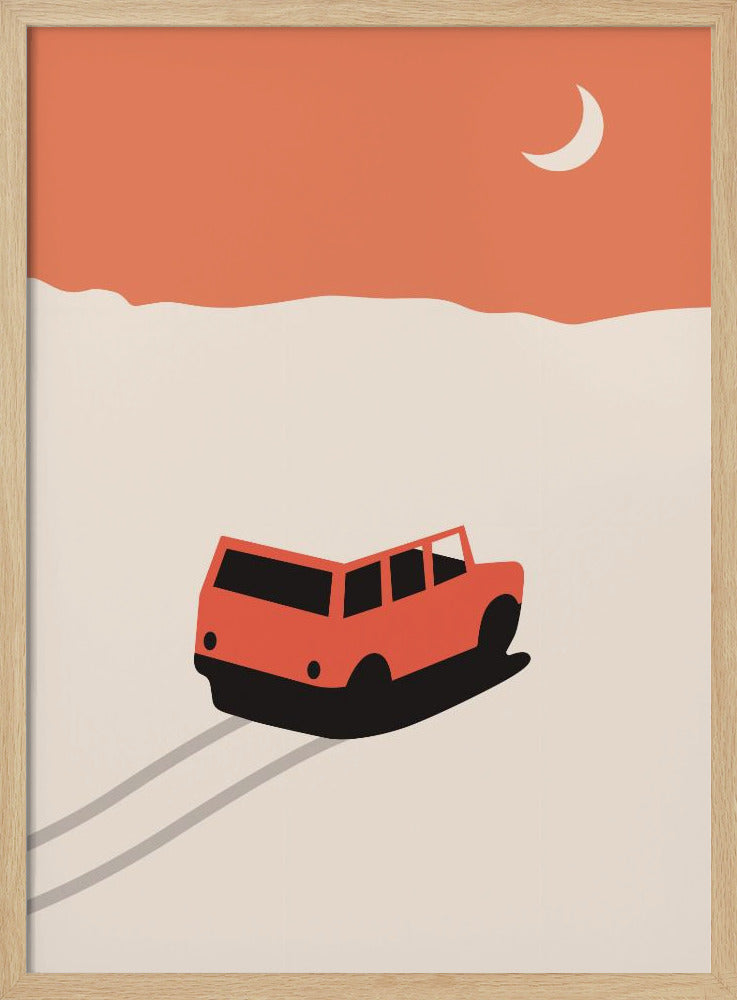 Auto in der Wüste | Poster