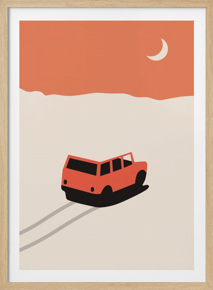 Auto in der Wüste | Poster