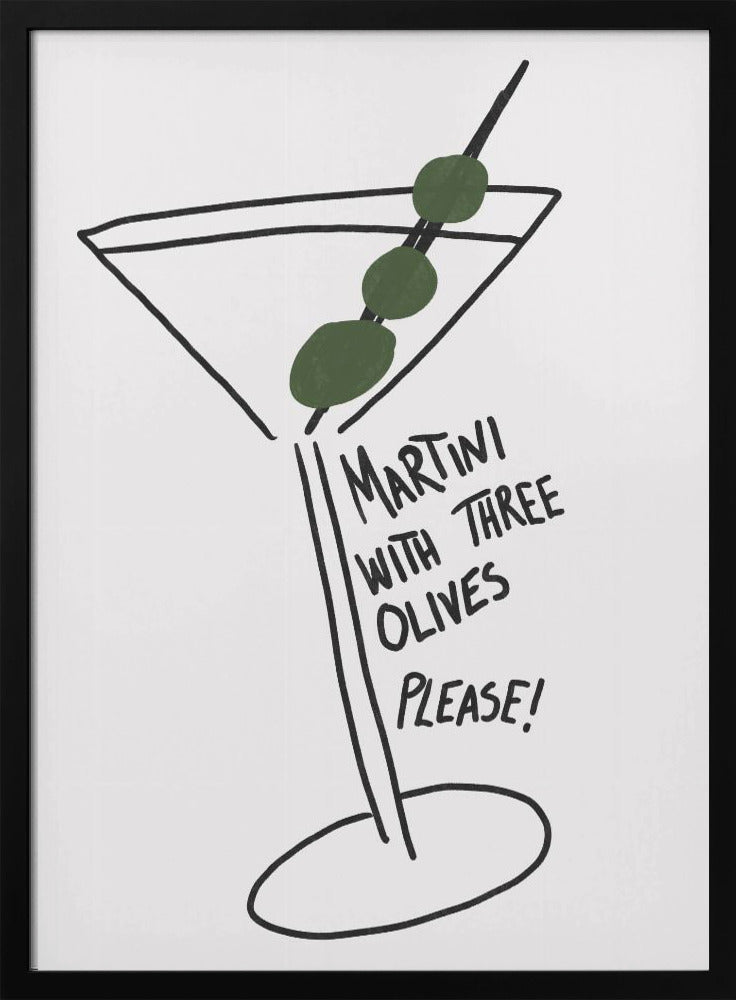 Oliven-Trio-Martini | Poster