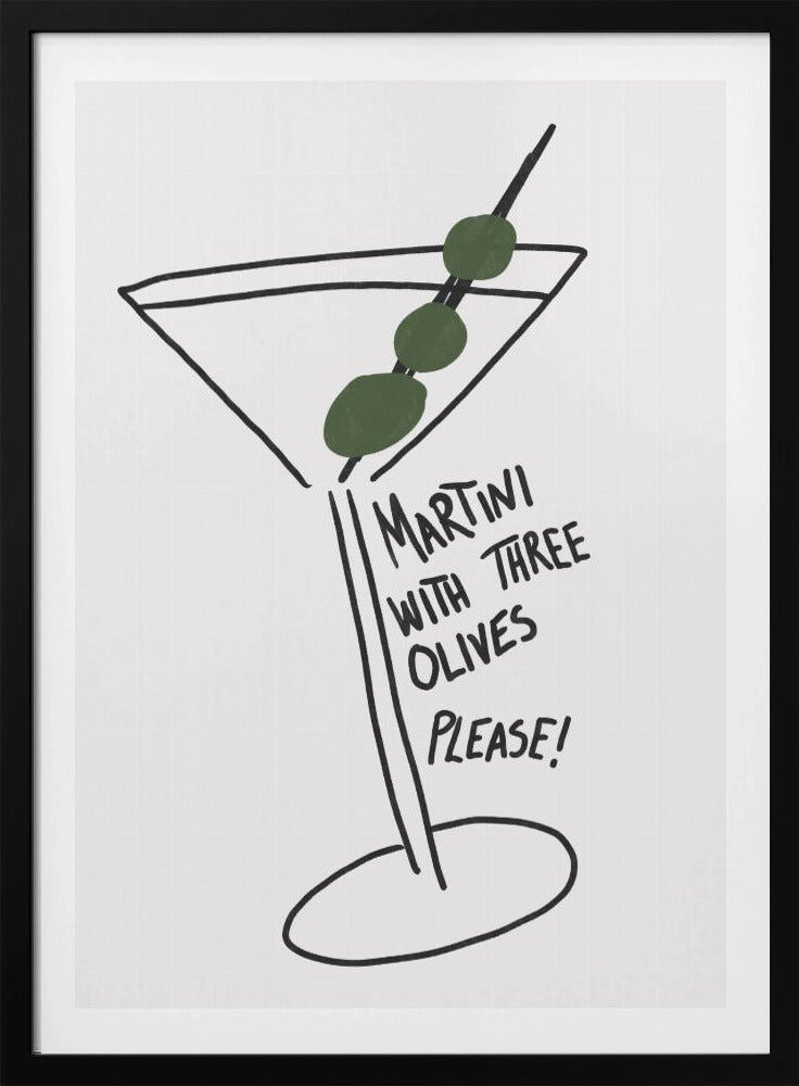 Oliven-Trio-Martini | Poster