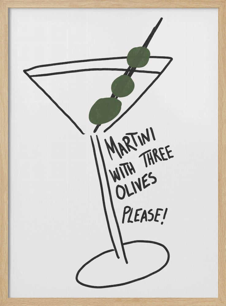 Oliven-Trio-Martini | Poster