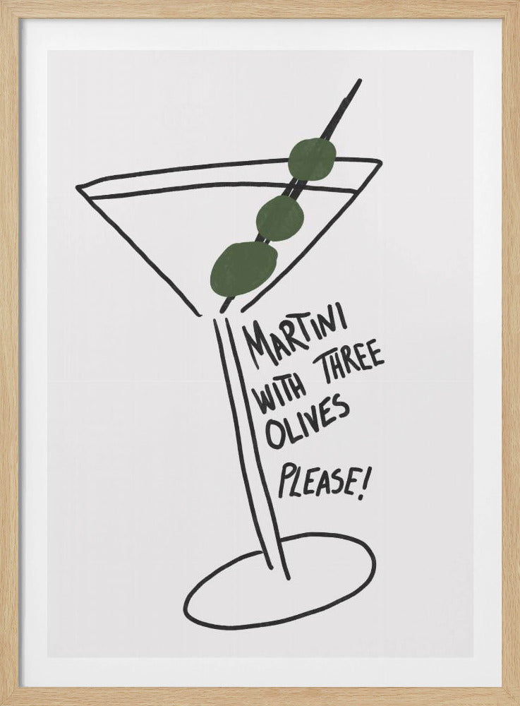 Oliven-Trio-Martini | Poster