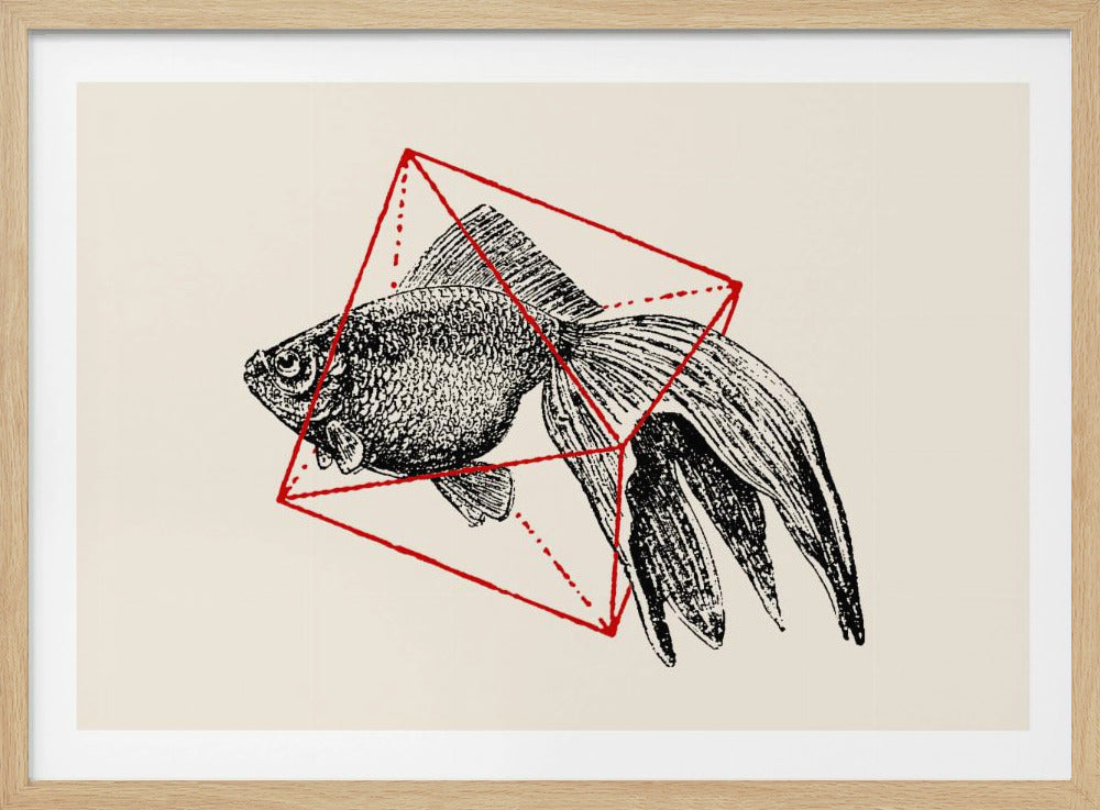 Fisch in Geometrie Nr. 3 | Poster