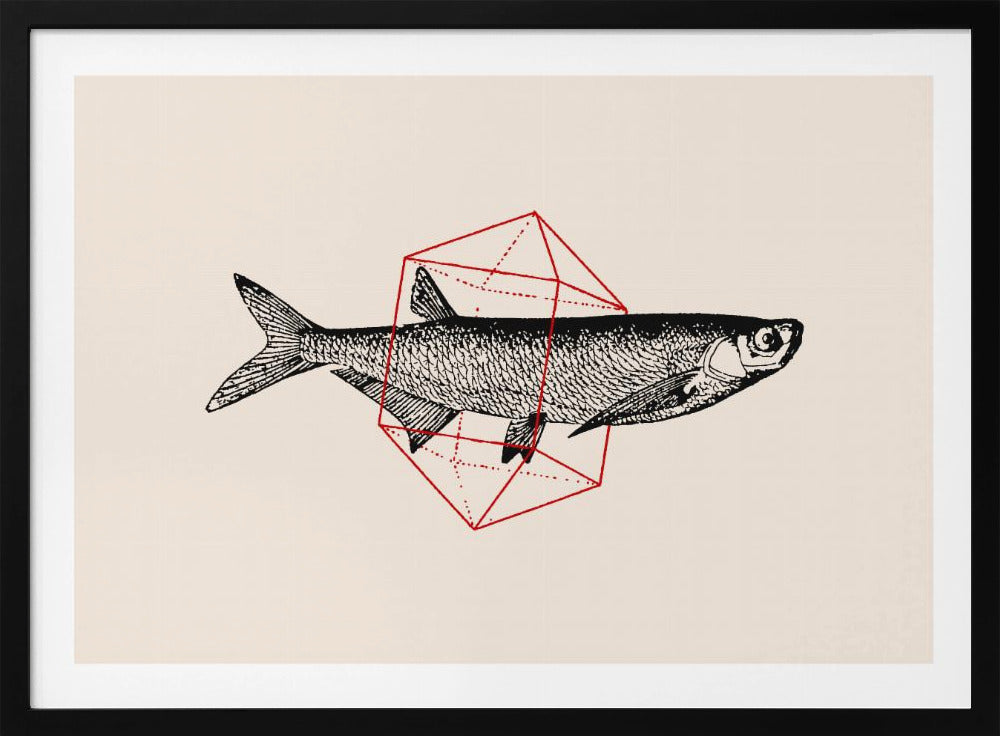 Fisch in Geometrie Nr. 2 | Poster