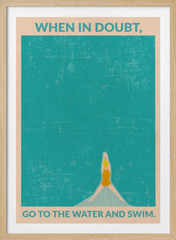 Offenes Wasser (blond) | Poster