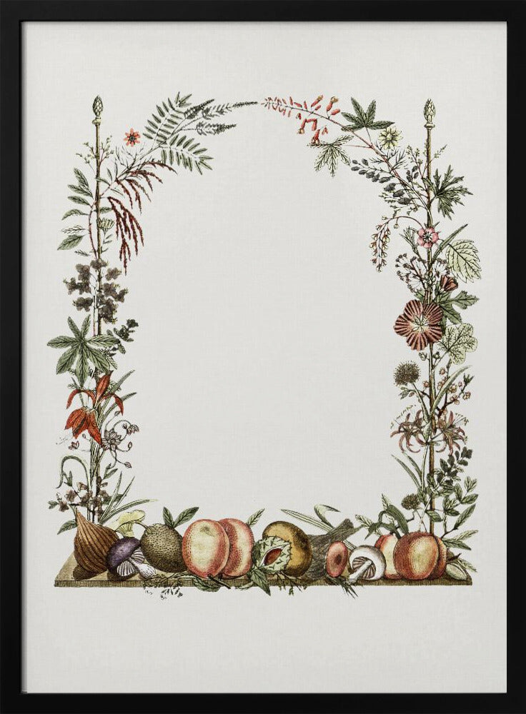 Handgezeichneter botanischer Rahmen | Poster