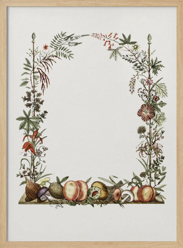 Handgezeichneter botanischer Rahmen | Poster