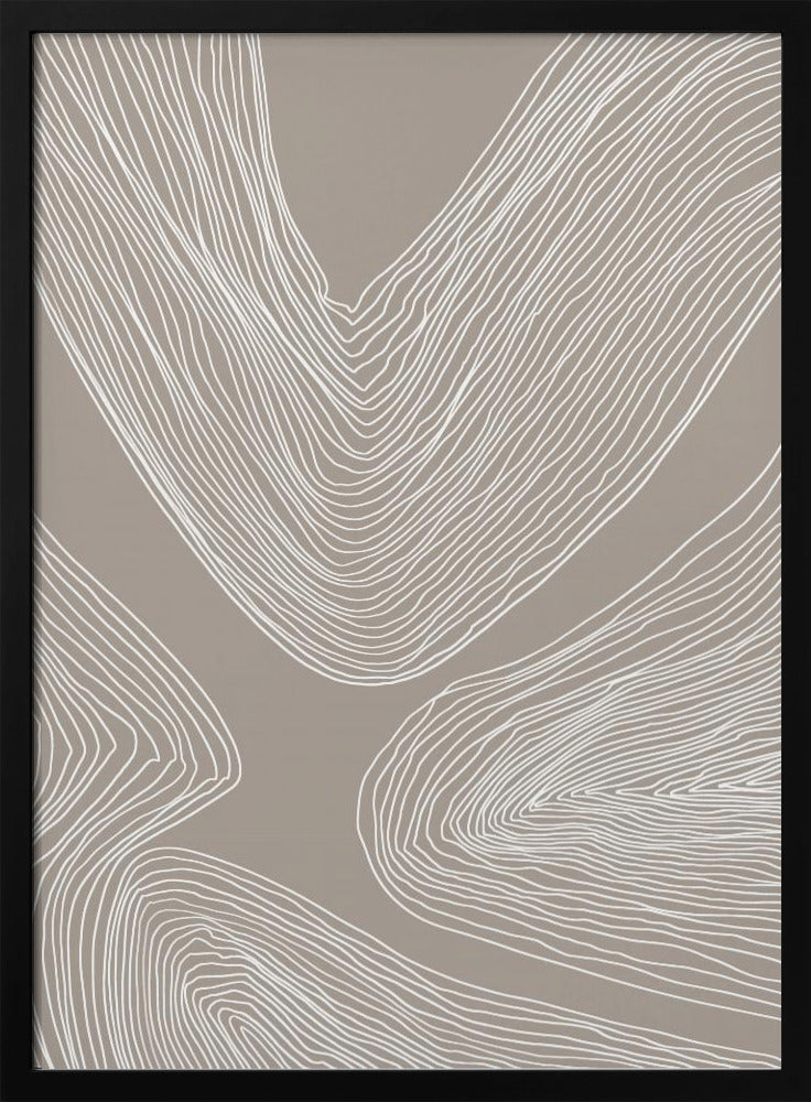 Fließende Konturen Linienkunst | Poster
