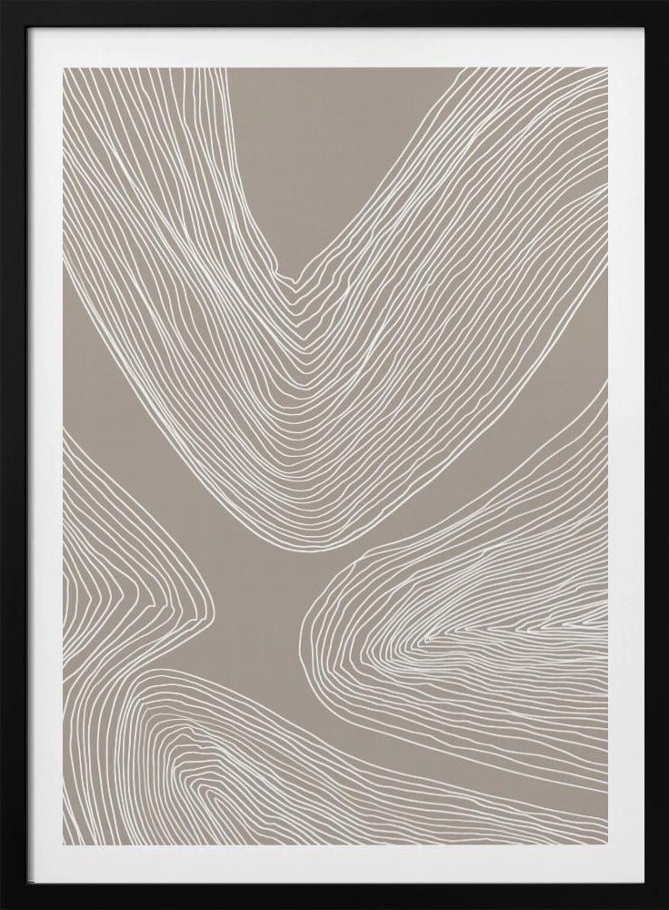 Fließende Konturen Linienkunst | Poster