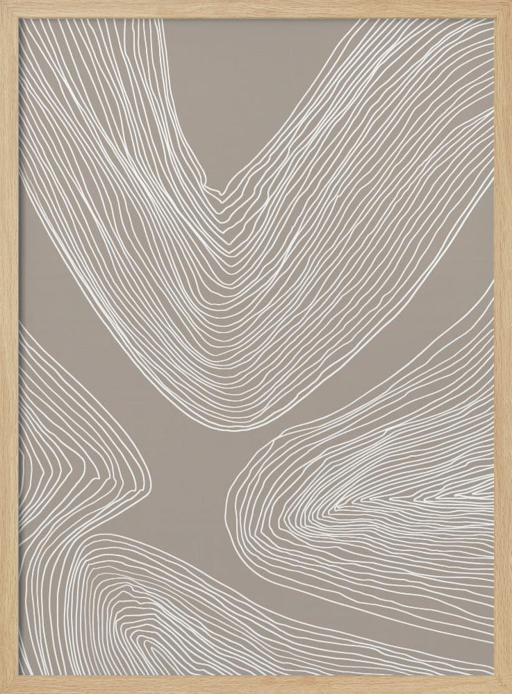 Fließende Konturen Linienkunst | Poster