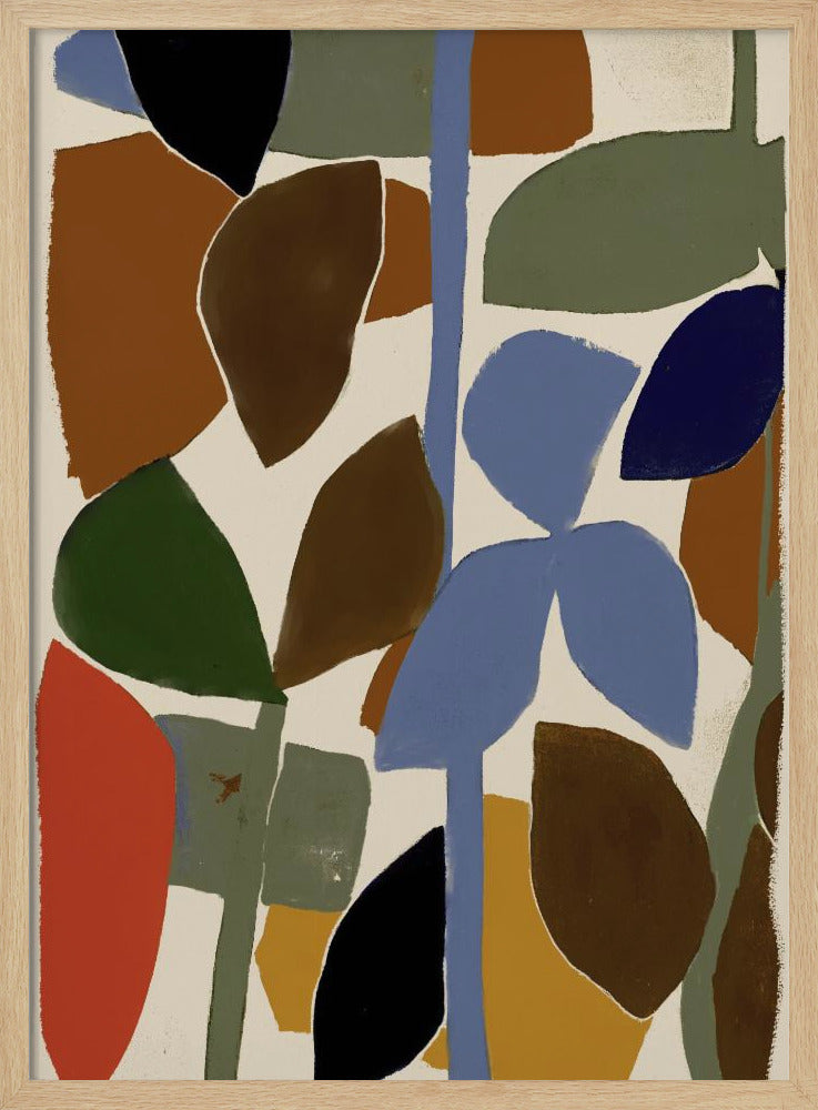 Abstract Leaves Harmony | Poster