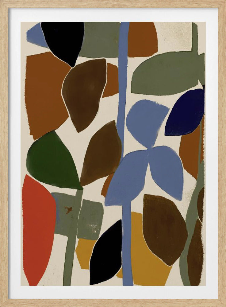 Abstract Leaves Harmony | Poster