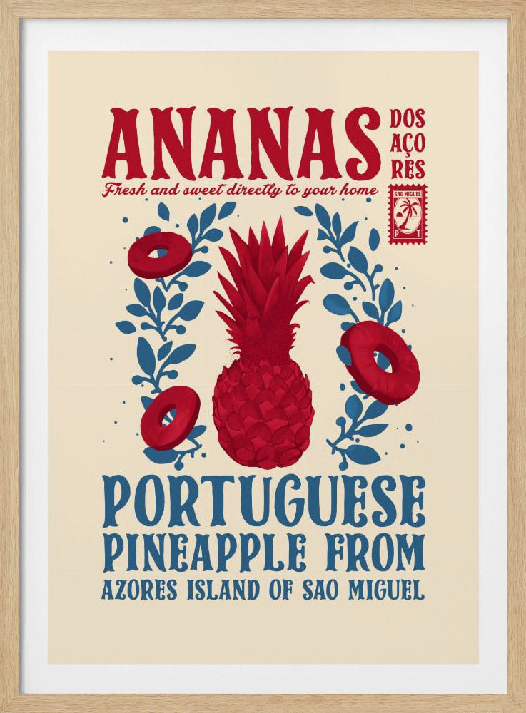 Ananas-Küchendruck | Poster