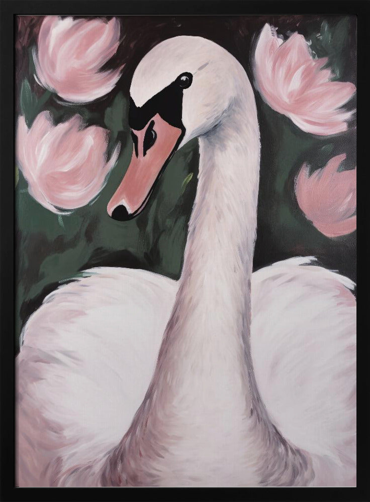 Schwan im Teich | Poster
