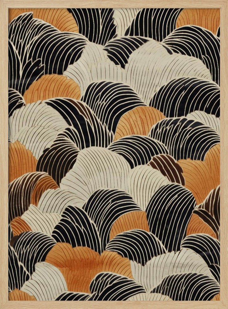 Fließende Wellenlandschaft | Poster