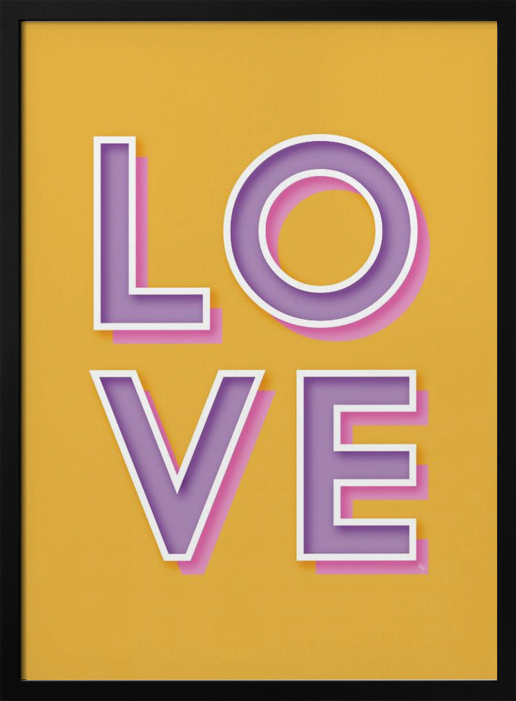 Mutige Liebestypografie | Poster
