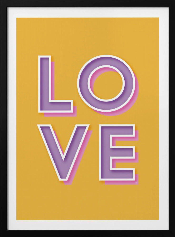 Mutige Liebestypografie | Poster