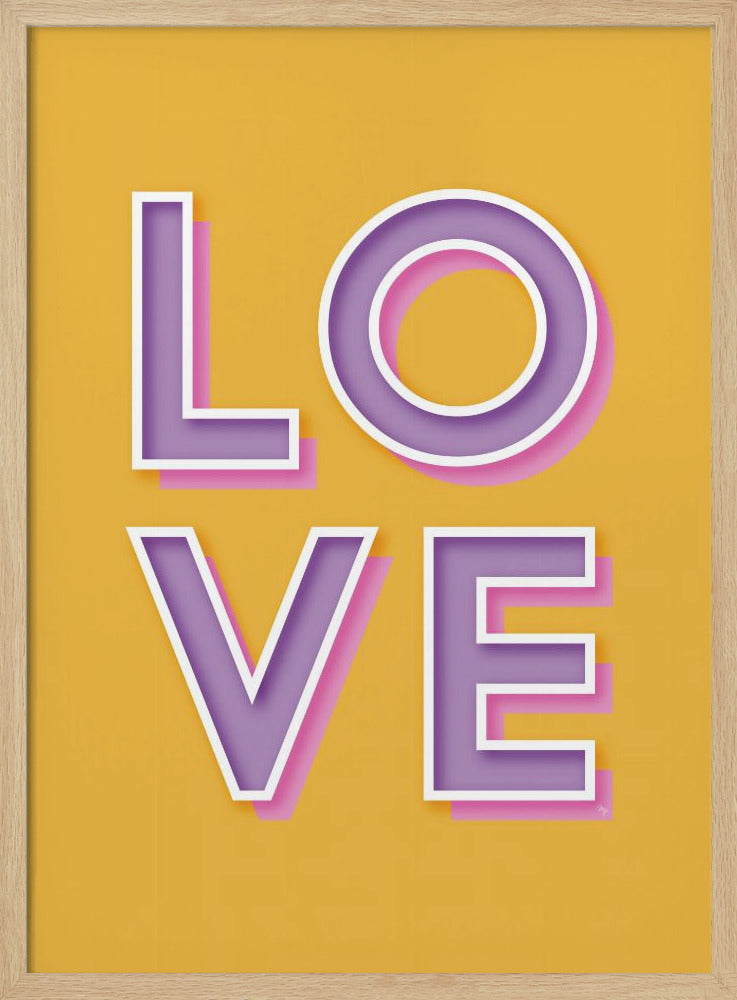 Mutige Liebestypografie | Poster