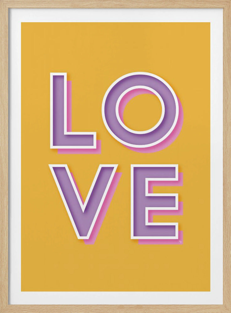 Mutige Liebestypografie | Poster