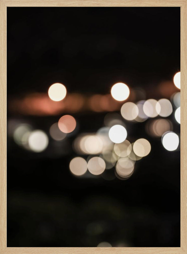 Verschwommene Lichter der Stadt | Poster