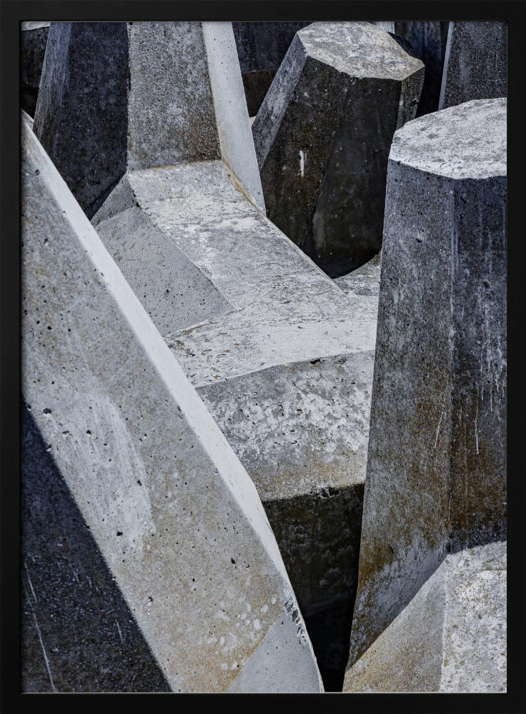 Betonformen-Labyrinth | Poster