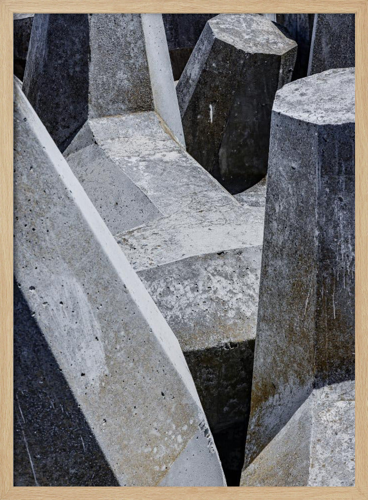 Betonformen-Labyrinth | Poster