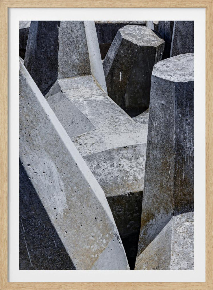 Betonformen-Labyrinth | Poster