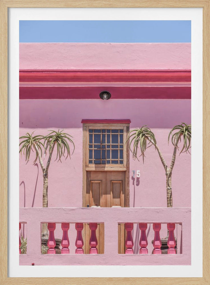 Pfirsichfarbene Fassade | Poster