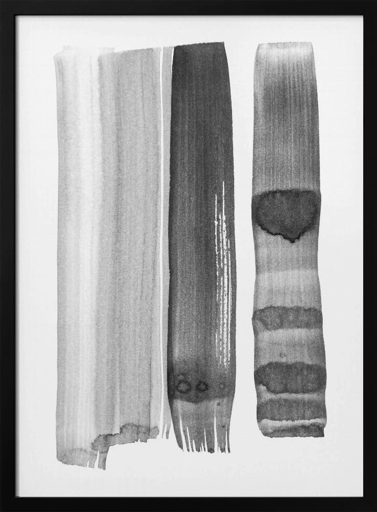 Monochrome Striche | Poster