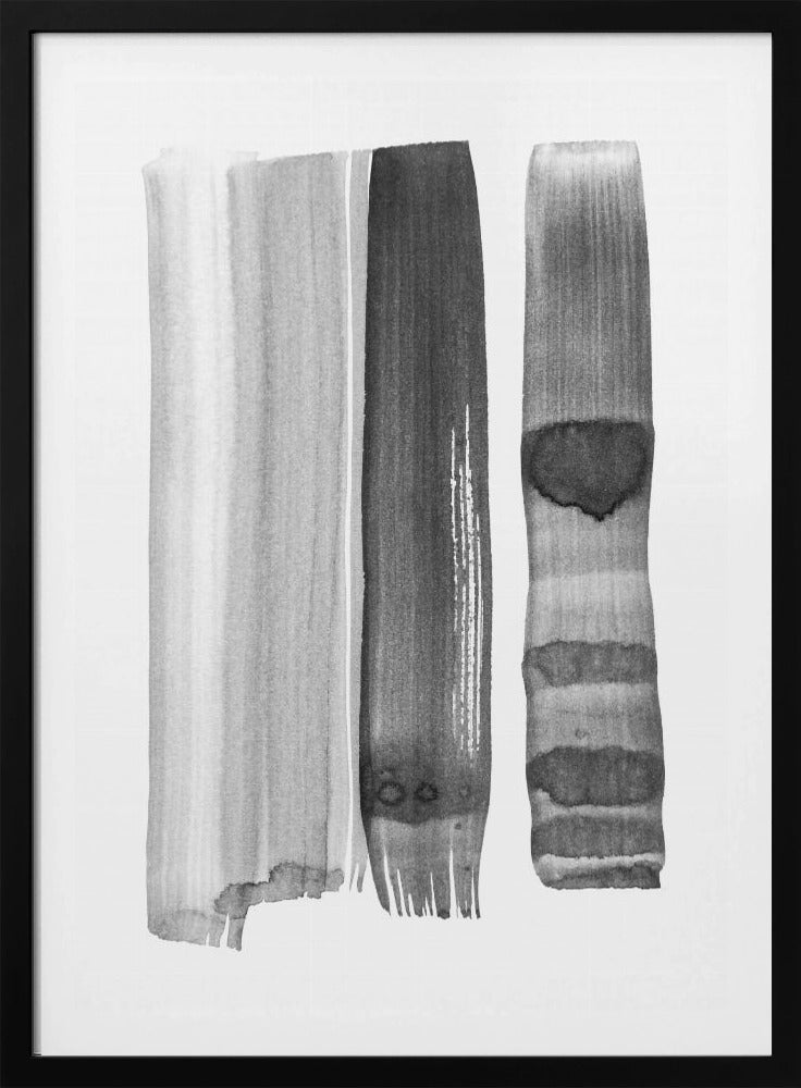 Monochrome Striche | Poster