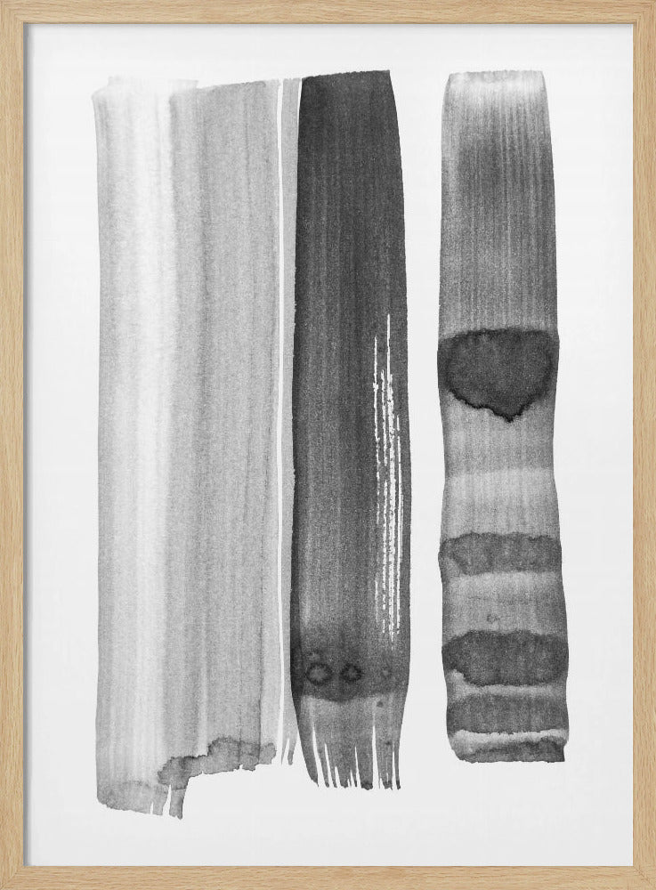 Monochrome Striche | Poster