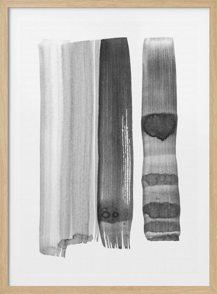 Monochrome Striche | Poster
