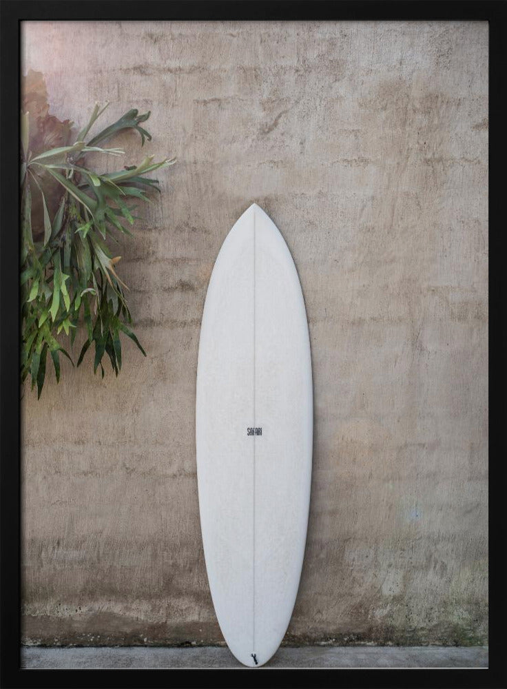 Weißes Surfbrett | Poster