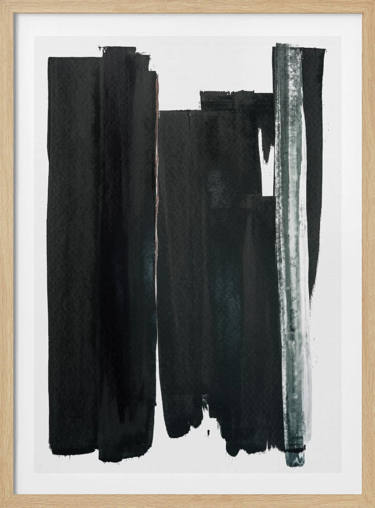 Monochrome Striche | Poster