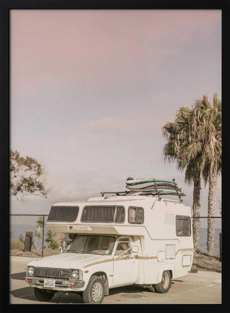 Geparktes Vintage-Wohnmobil | Poster