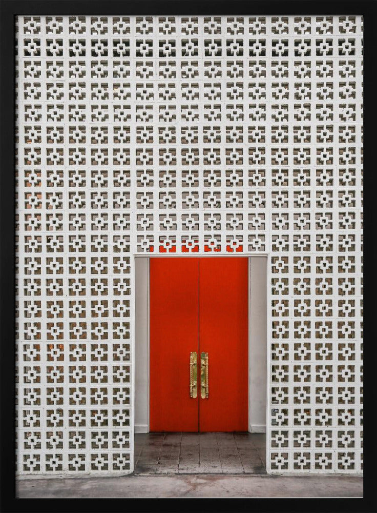 Vibrant Orange Door | Poster
