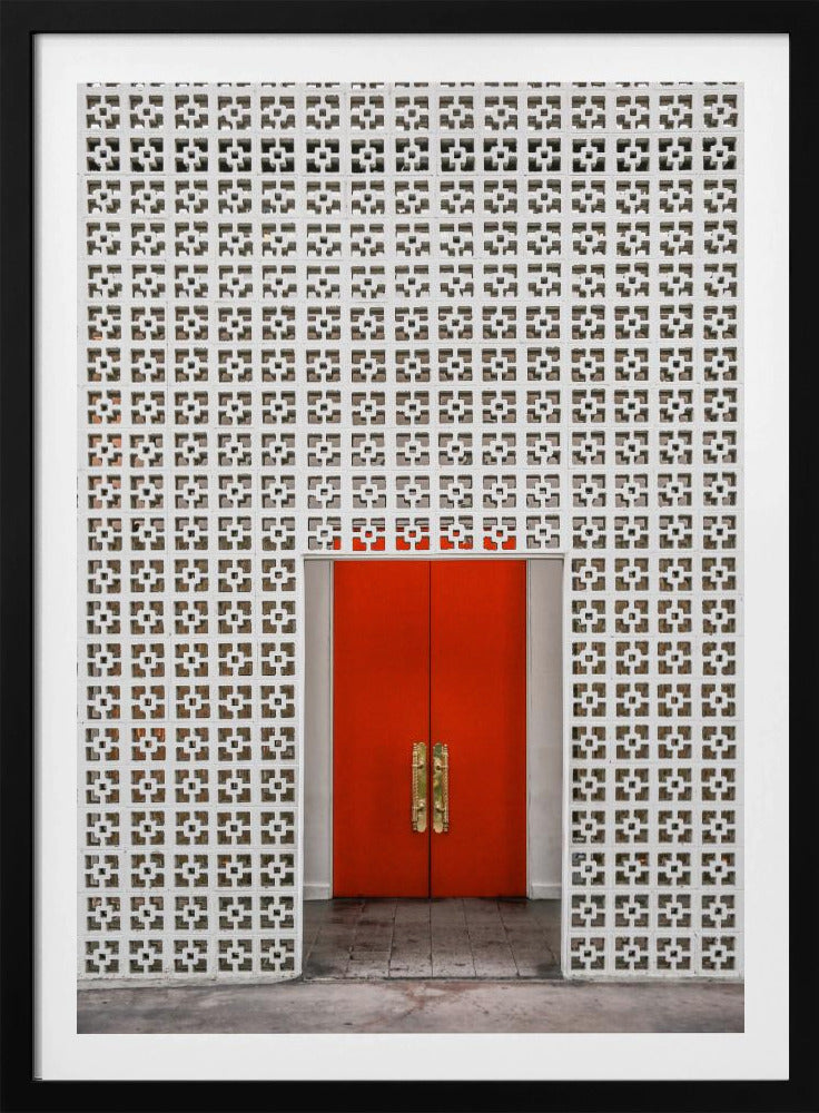 Vibrant Orange Door | Poster