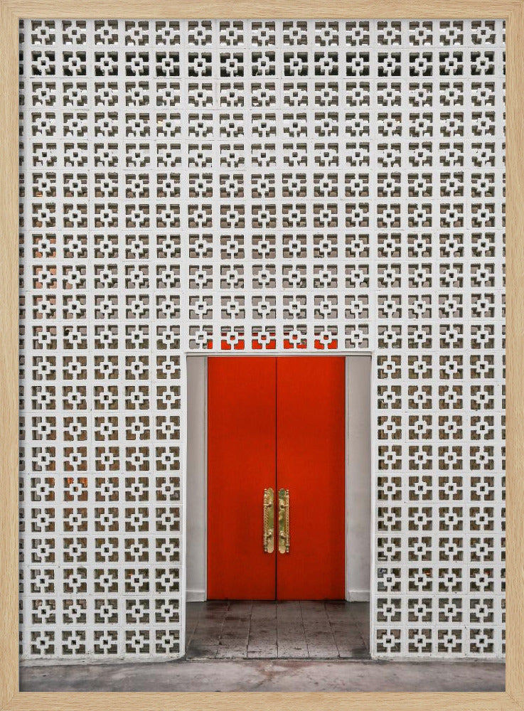 Vibrant Orange Door | Poster