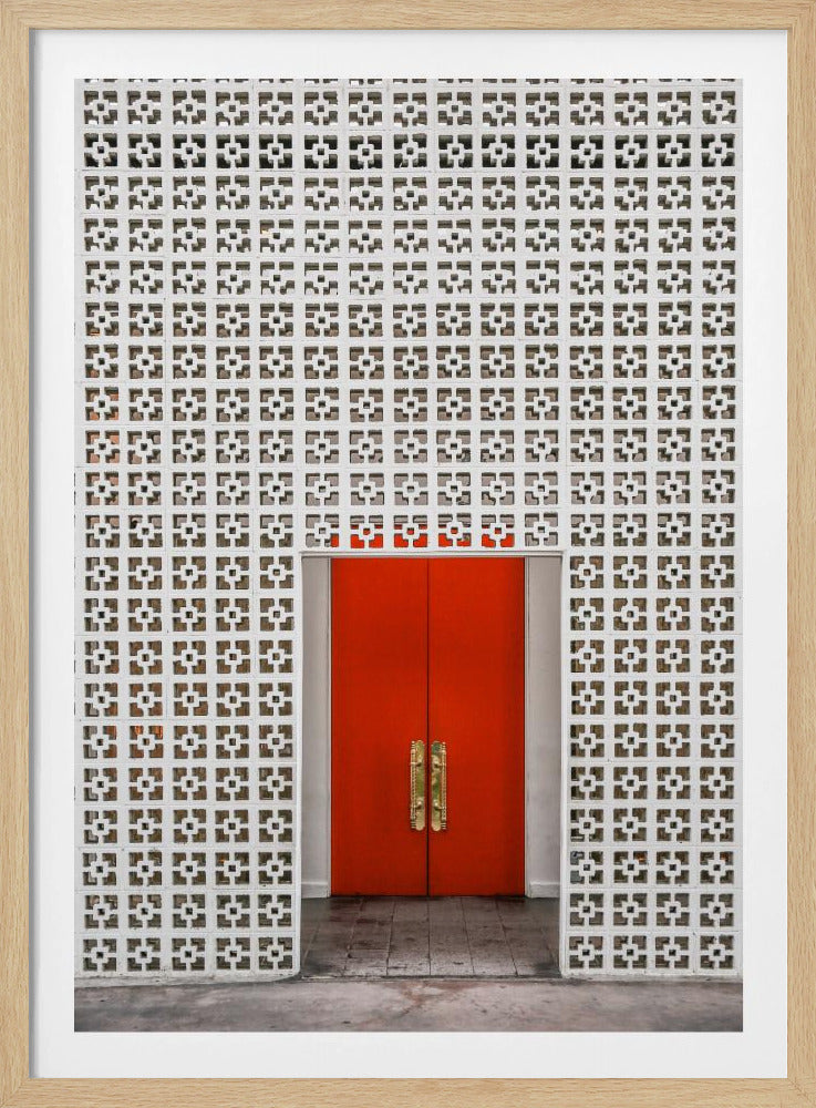 Vibrant Orange Door | Poster