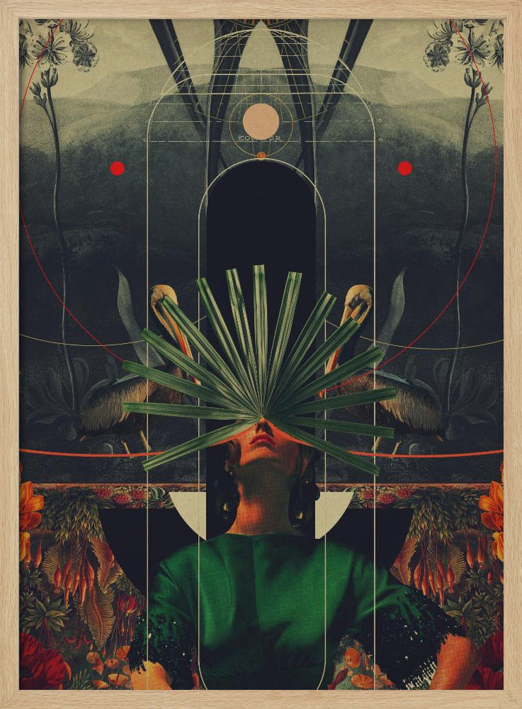 Sie sah den Äquator | Poster