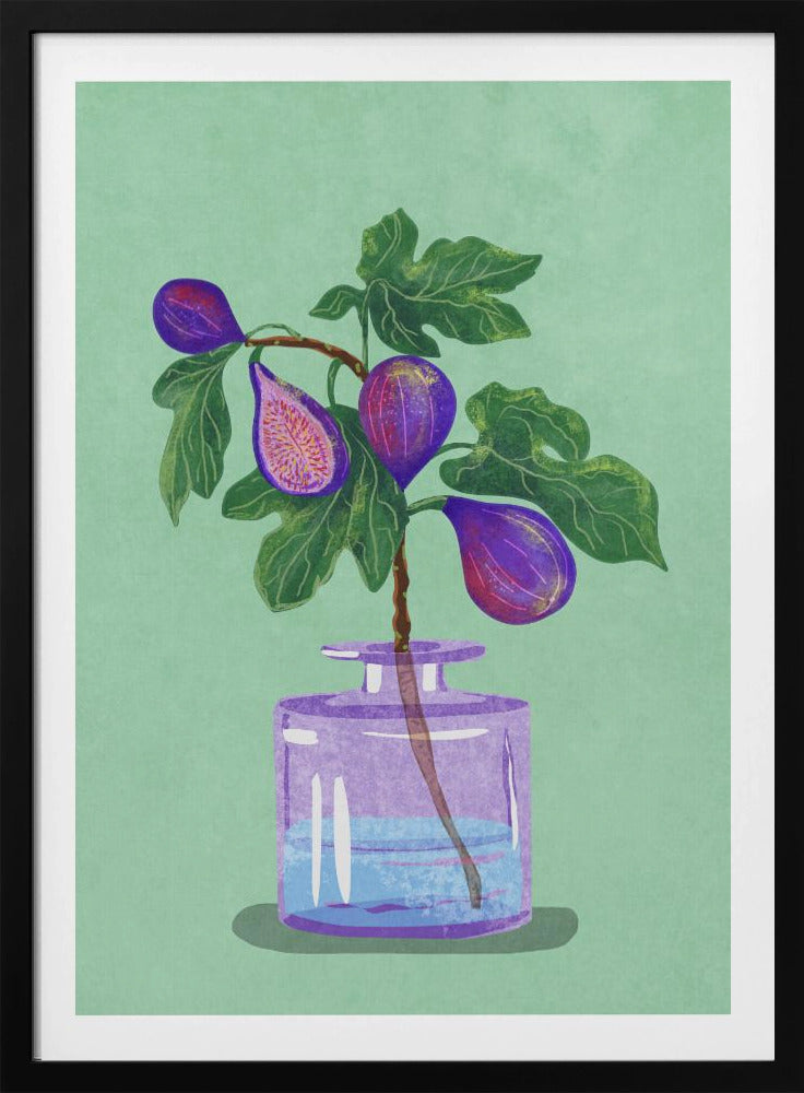 Feigenzweig in Vase | Poster
