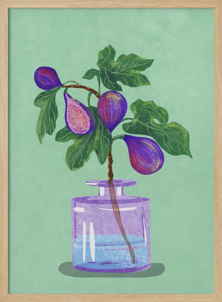 Feigenzweig in Vase | Poster