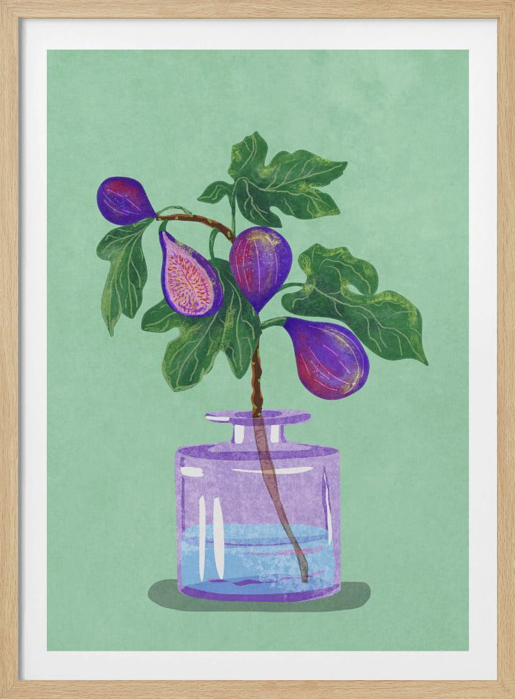 Feigenzweig in Vase | Poster