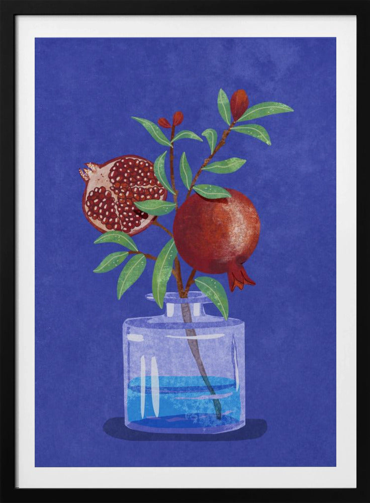 Granatapfel in Vase | Poster