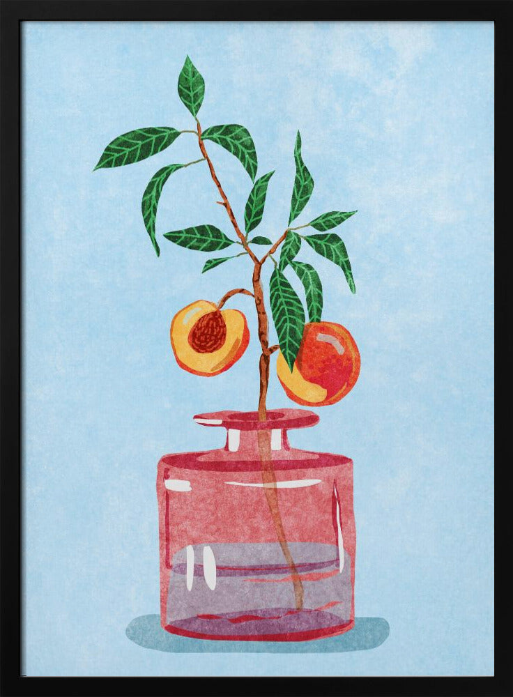 Pfirsichbaum in Vase | Poster
