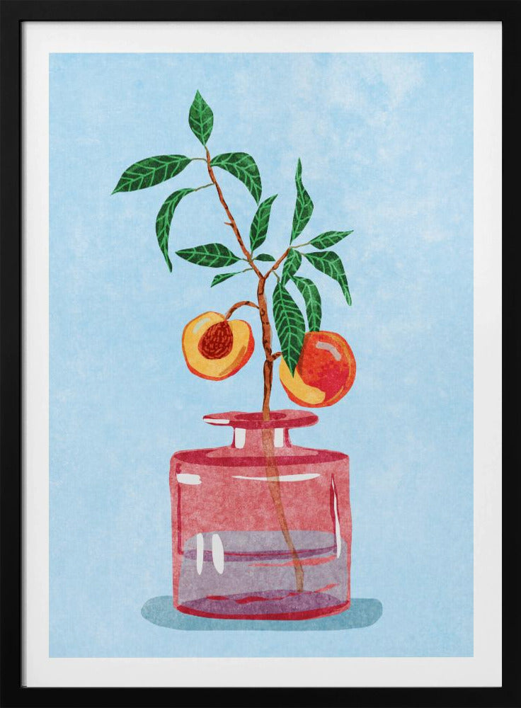 Pfirsichbaum in Vase | Poster